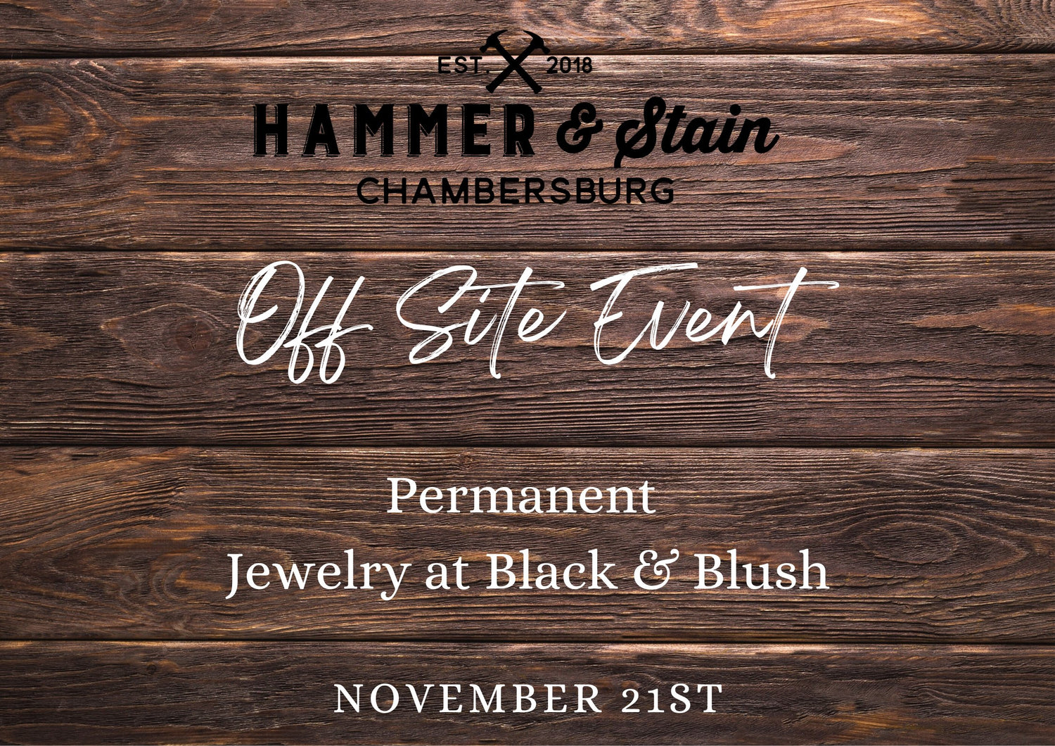 11/21/23 Black & Blush Boutique Permanent Jewelry Event 5p-7p