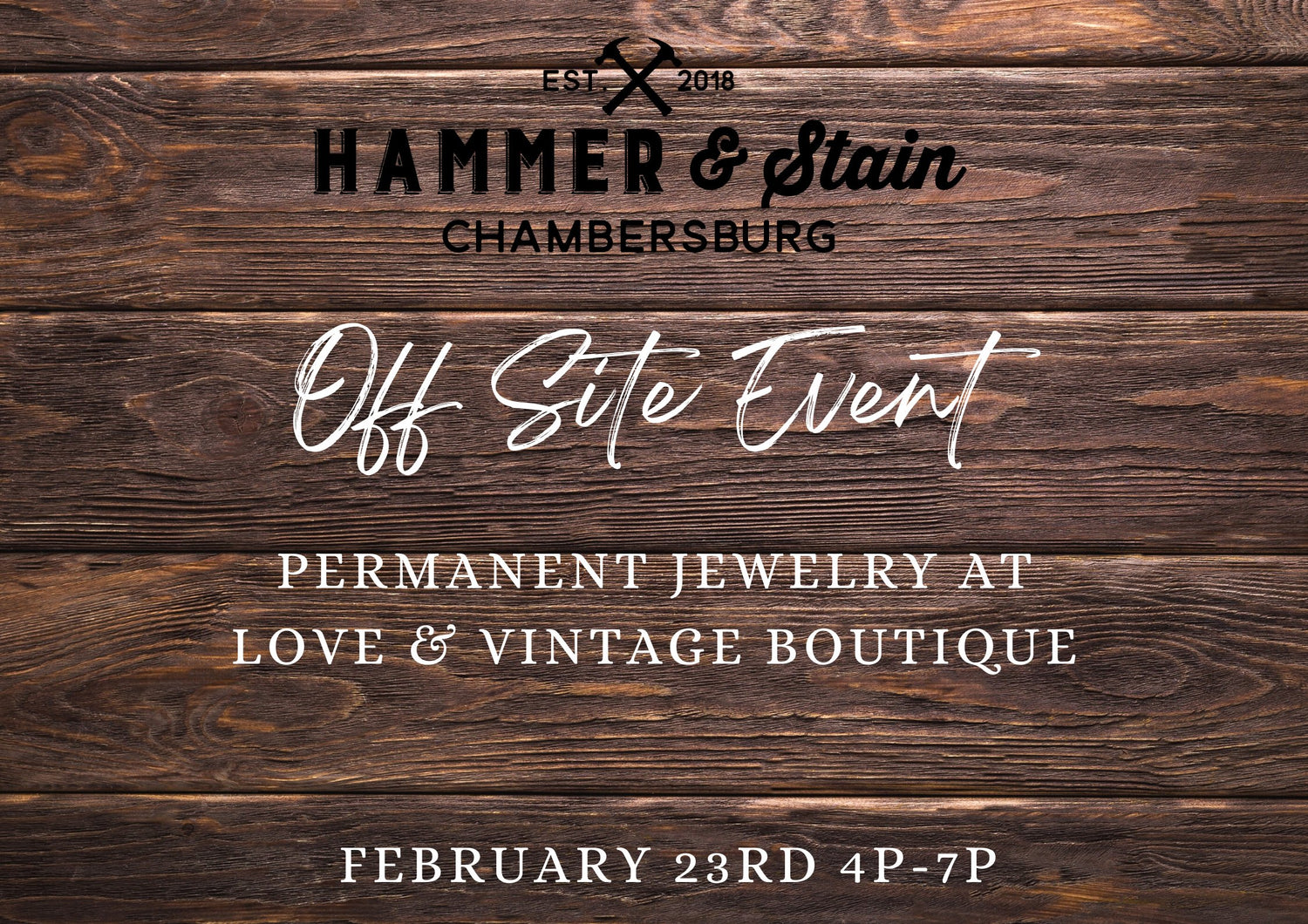 02/23/24 Love & Vintage Boutique Permanent Jewelry Event 4pm-7pm