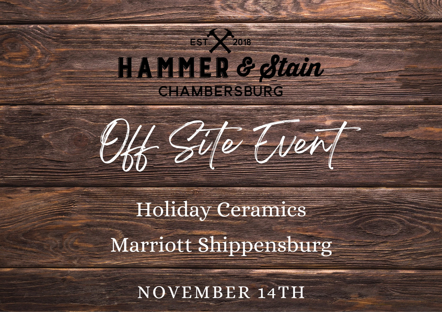 11/14/23 Vintage Holiday Ceramics at The Courtyard Marriott Shippensburg 6pm