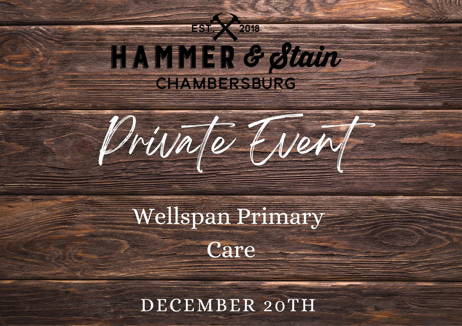 12/20/23 Wellspan Primary Care Private Party 1pm