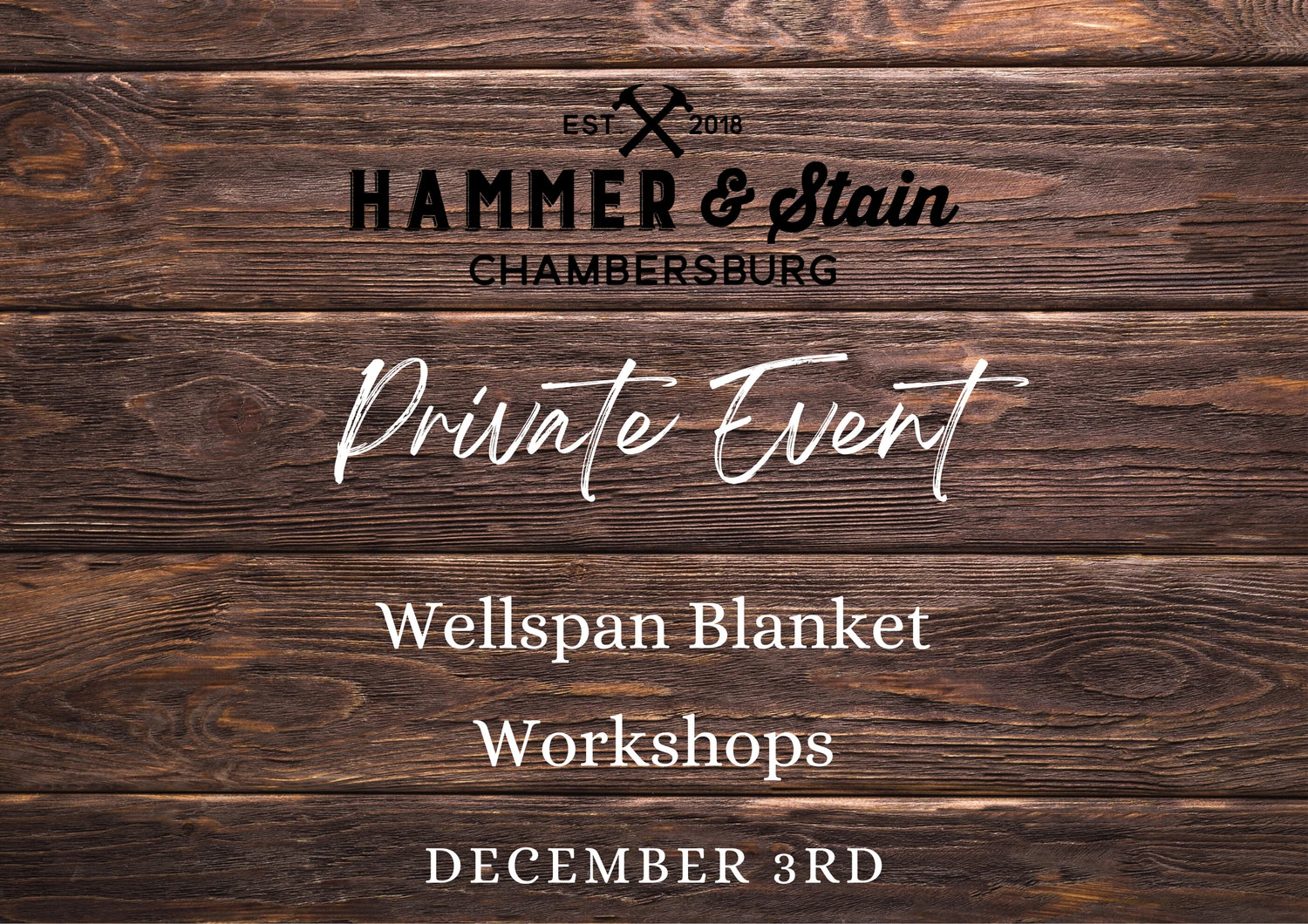 12/03/23 Wellspan Cozy Hand Knit Blanket Workshop 10am, 1pm & 4pm
