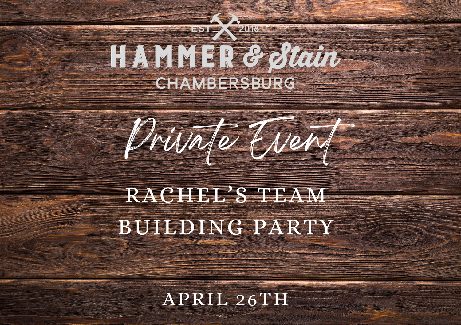04/26/24 Rachel's Team Building Party 6pm