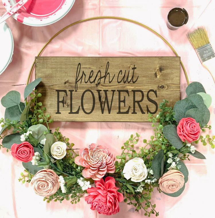 05/01/25 Floral Hoop Wreath Workshop 6pm