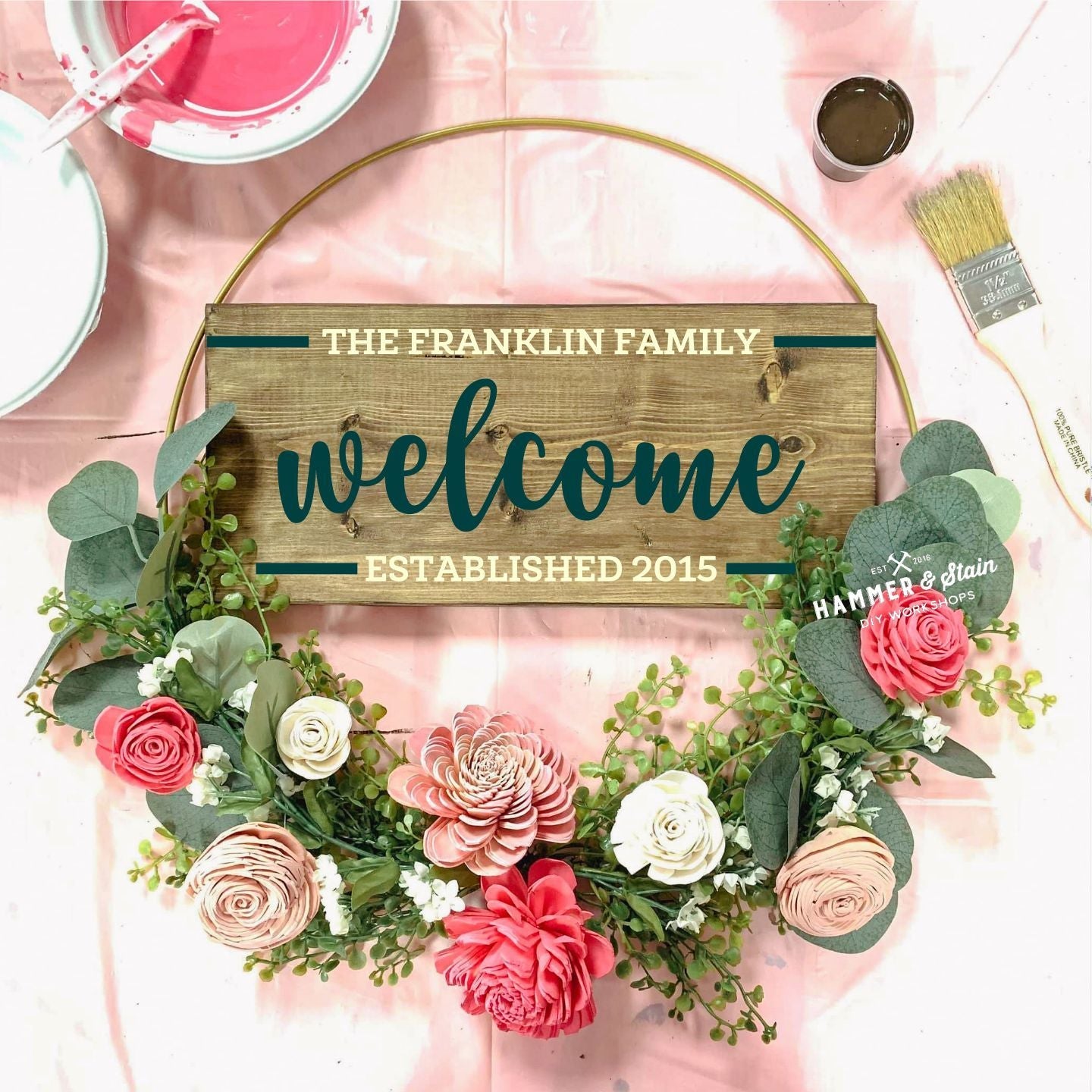 05/01/25 Floral Hoop Wreath Workshop 6pm