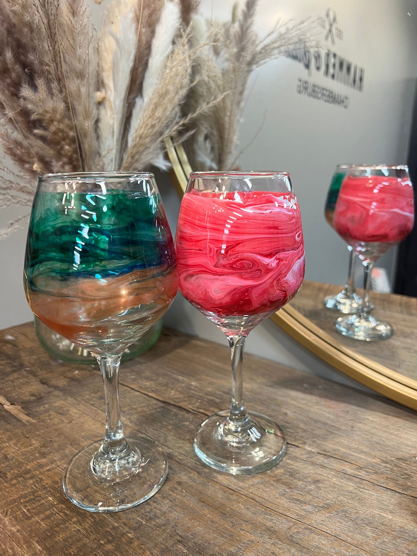 06/20/24 Stained Resin Wine Glasses & Metal Tumblers 6pm