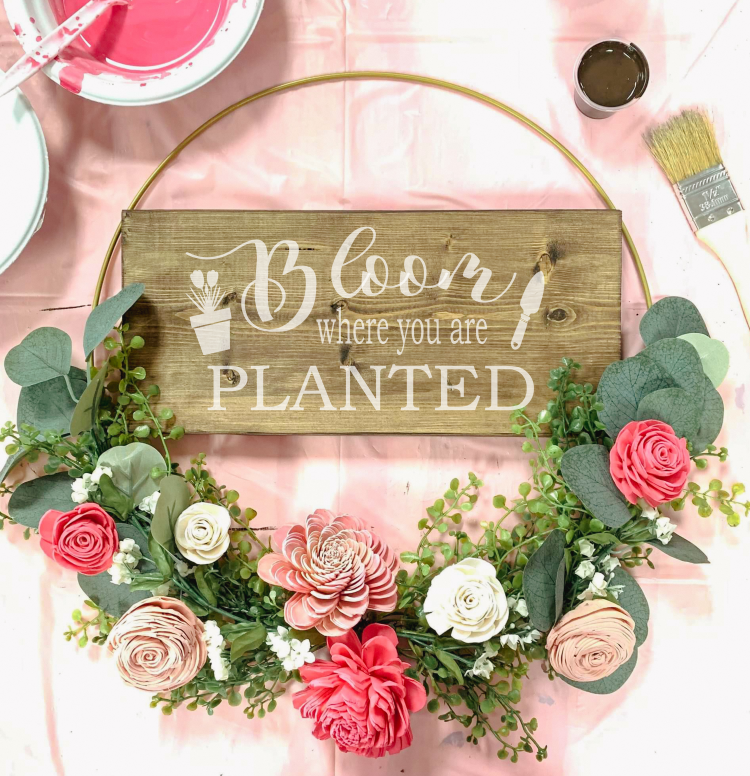 05/01/25 Floral Hoop Wreath Workshop 6pm