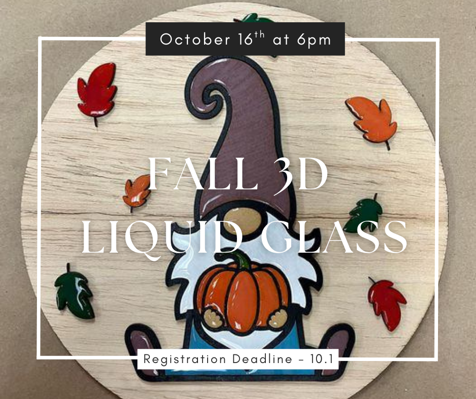 10/16/25 Fall 3D Liquid Glass Workshop 6pm