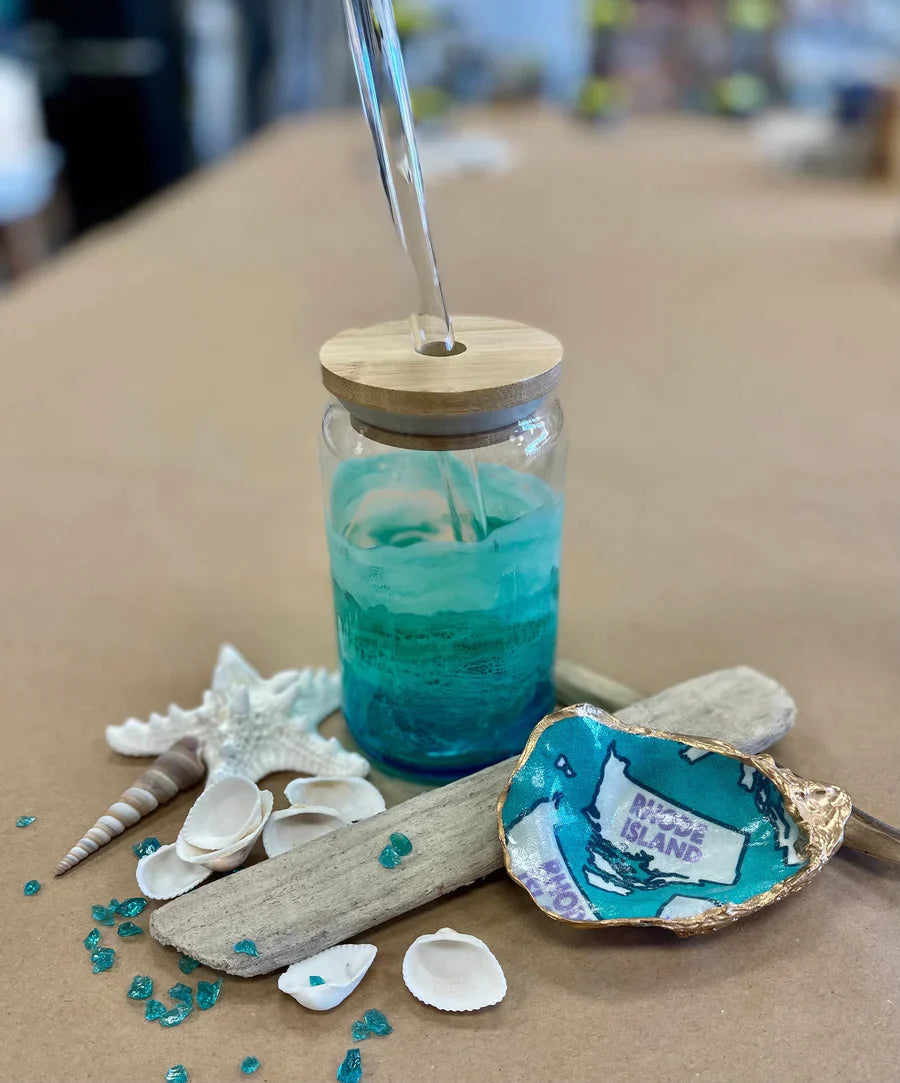 10/13/23 Stained Resin Wine Glasses & Metal Tumblers 6pm