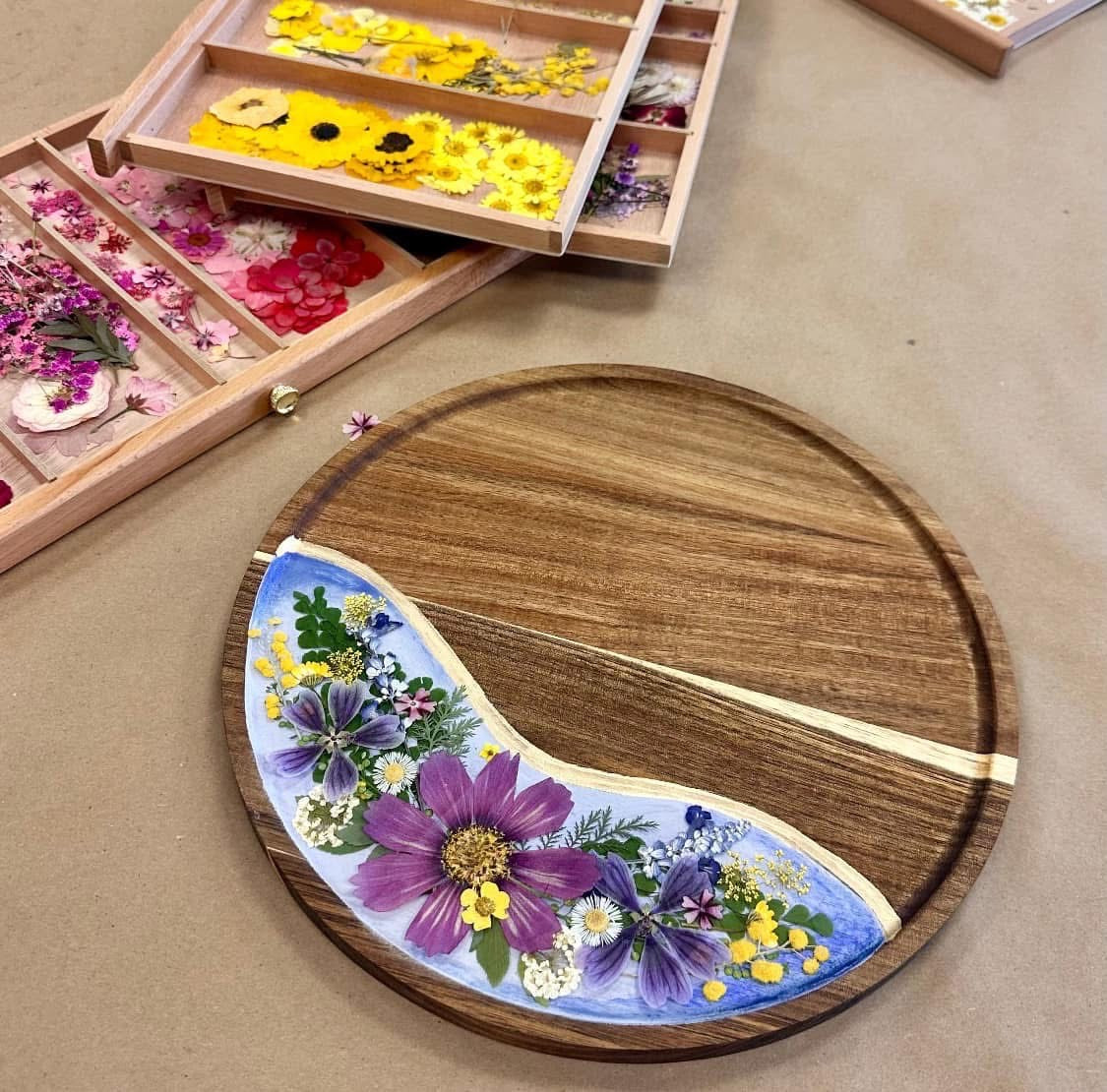 Collection Resin Wildflower Tray Workshop