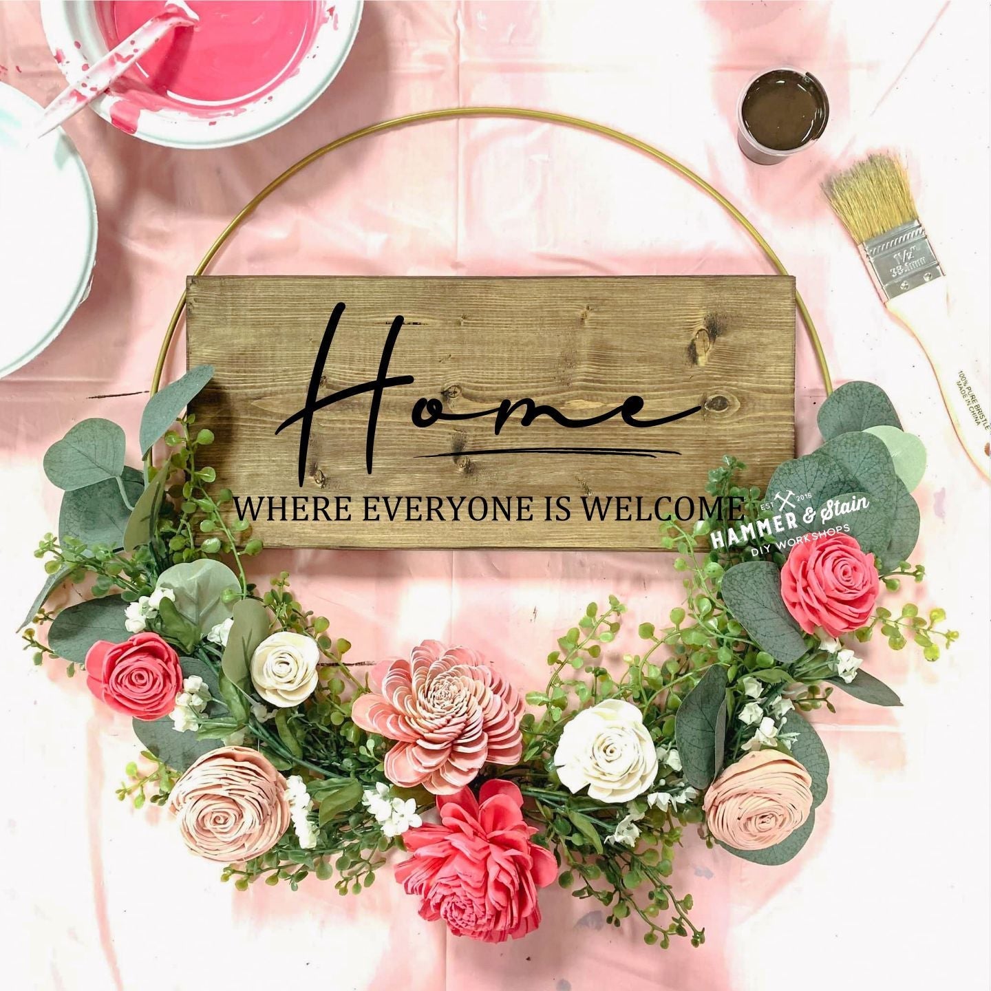 05/01/25 Floral Hoop Wreath Workshop 6pm