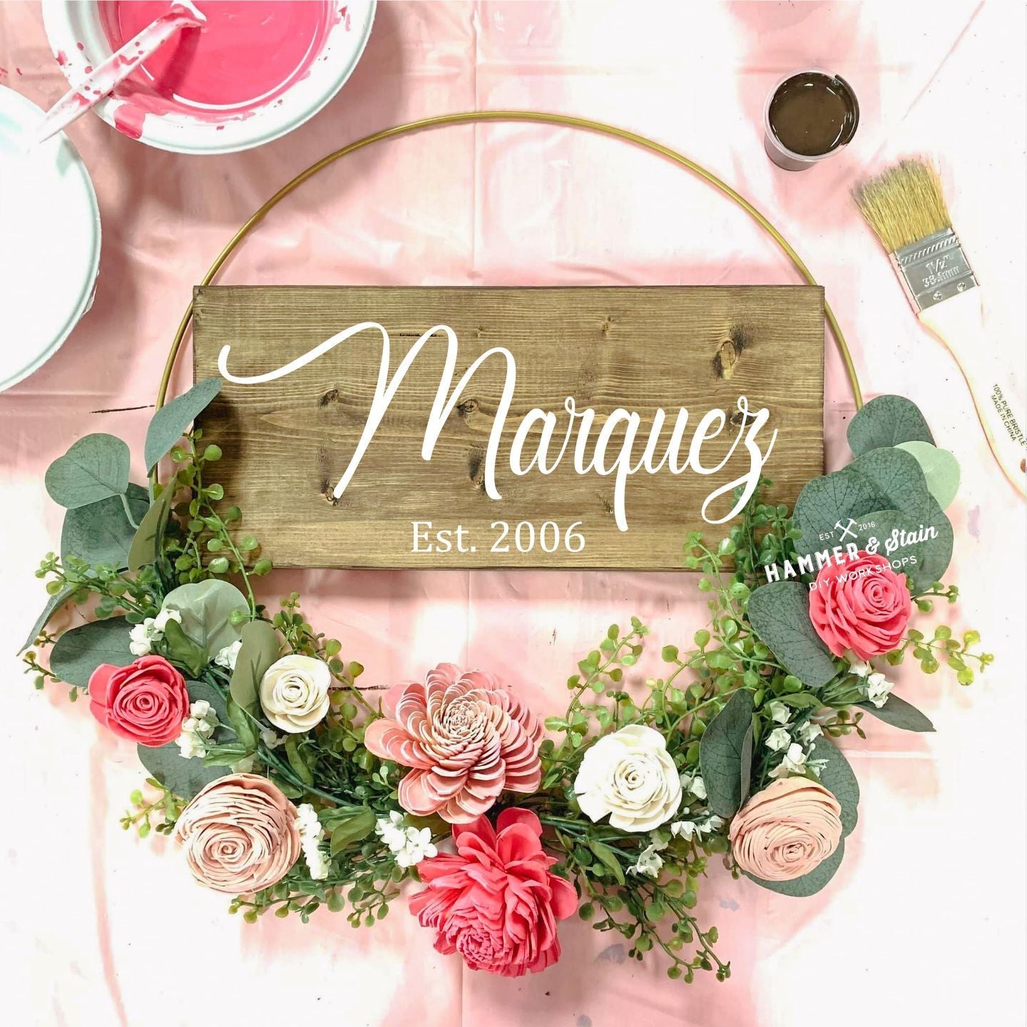 05/01/25 Floral Hoop Wreath Workshop 6pm
