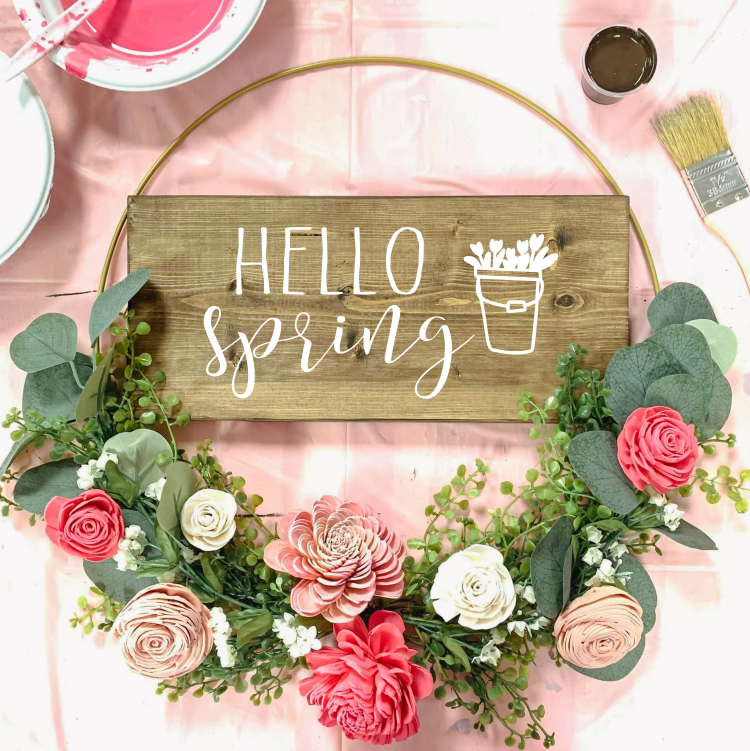 05/01/25 Floral Hoop Wreath Workshop 6pm