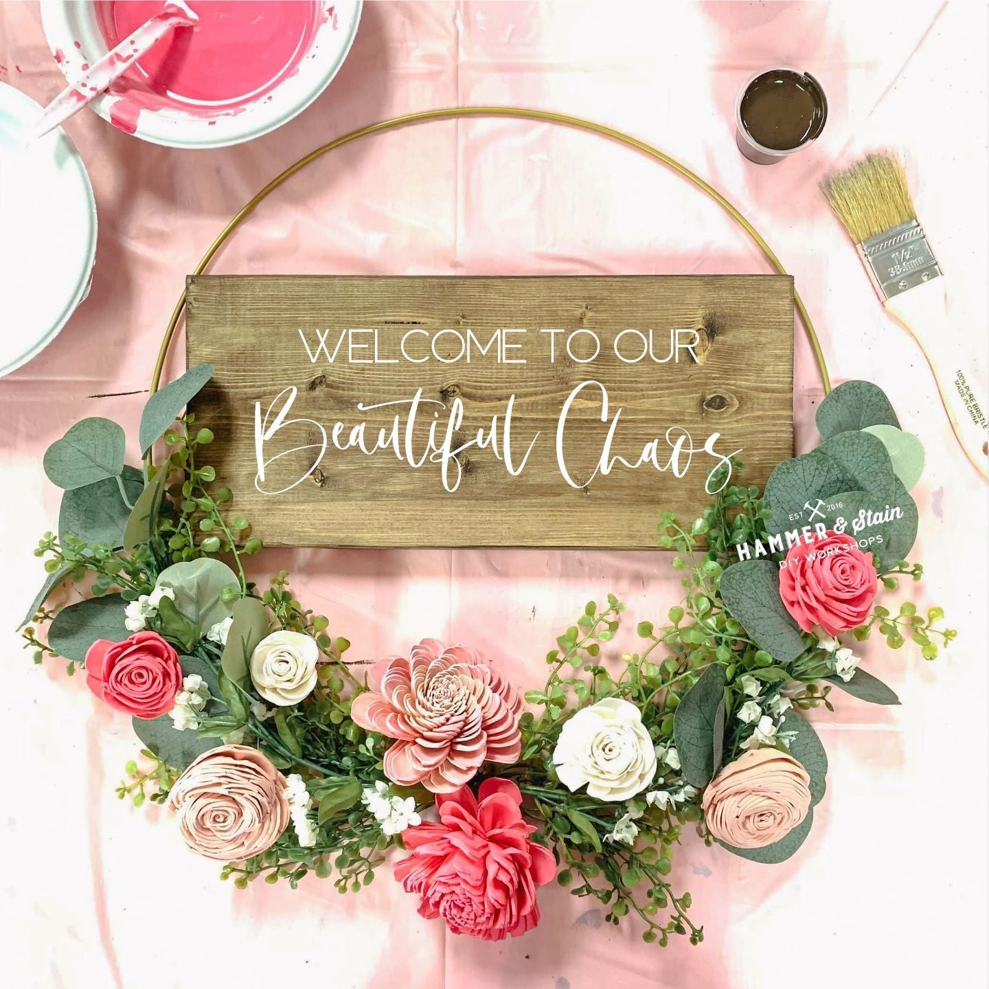 05/01/25 Floral Hoop Wreath Workshop 6pm