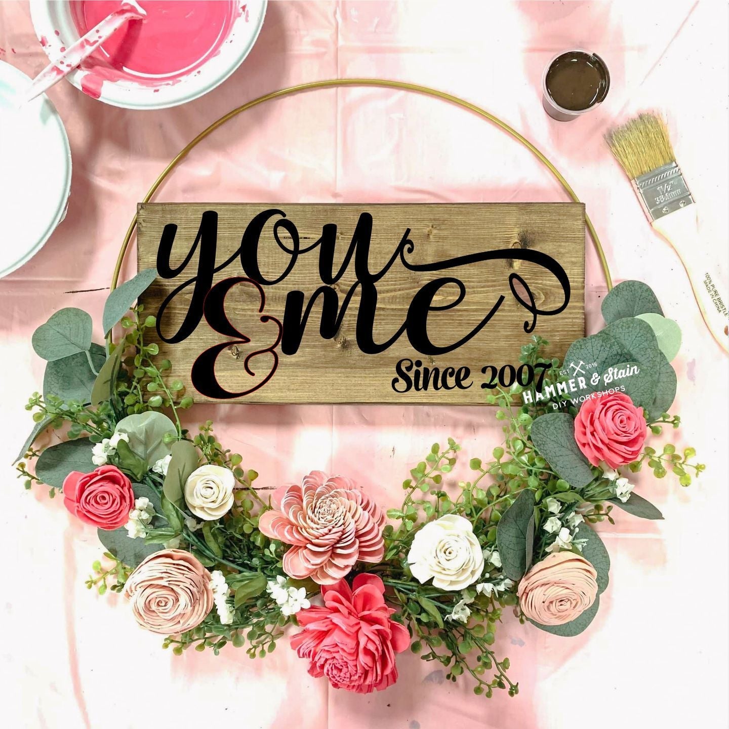 05/01/25 Floral Hoop Wreath Workshop 6pm