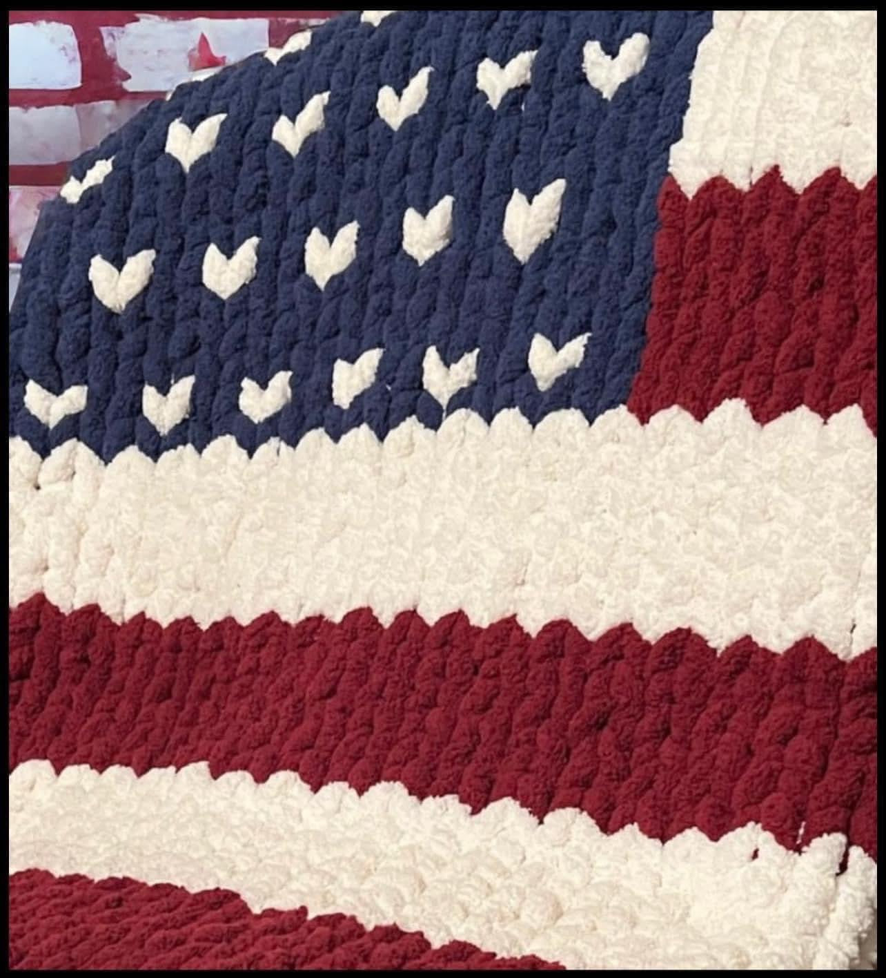 06/13/26 Americana Cozy Hand Knit Blanket Workshop 3pm