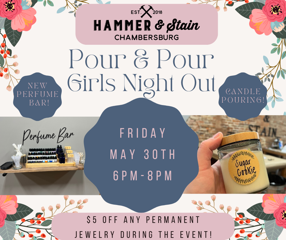 05/30/25 Pour & Pour GIRLS Night Out with Permanent Jewelry 6p