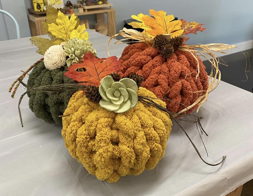09/30/25 Chunky Knit Pumpkins Workshop 6pm