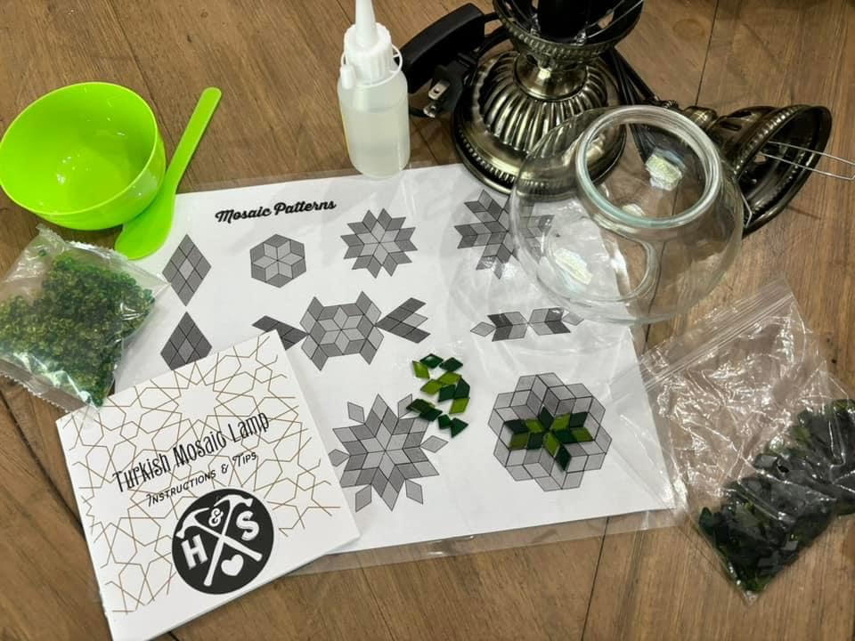 Create at HOME Mosaic Lamp Kits