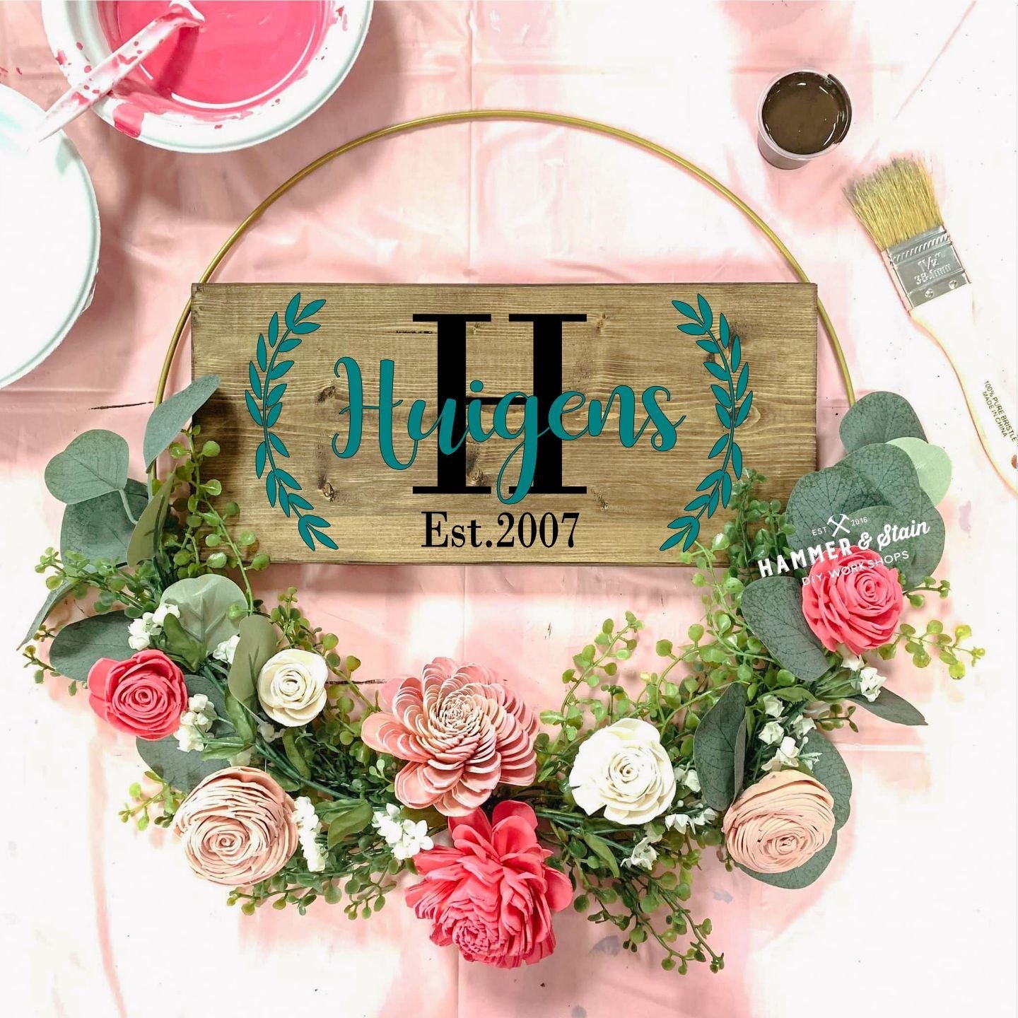 05/01/25 Floral Hoop Wreath Workshop 6pm