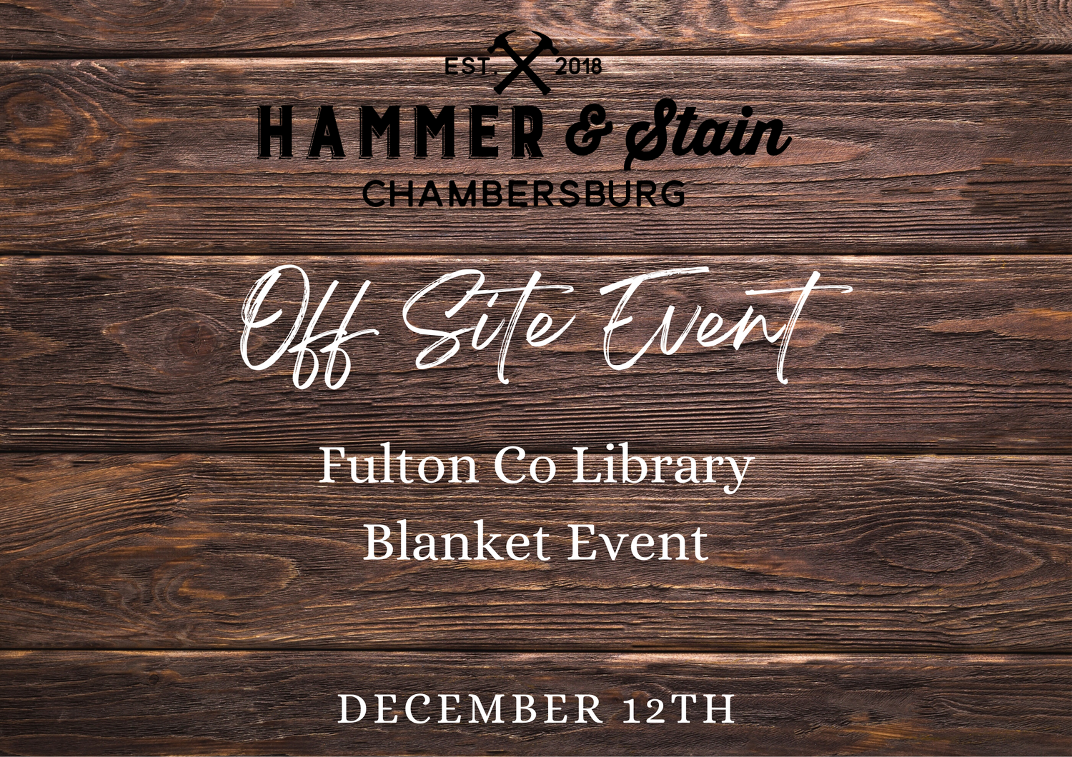 12/12/23 Fulton Co Library Blanket Event 1pm