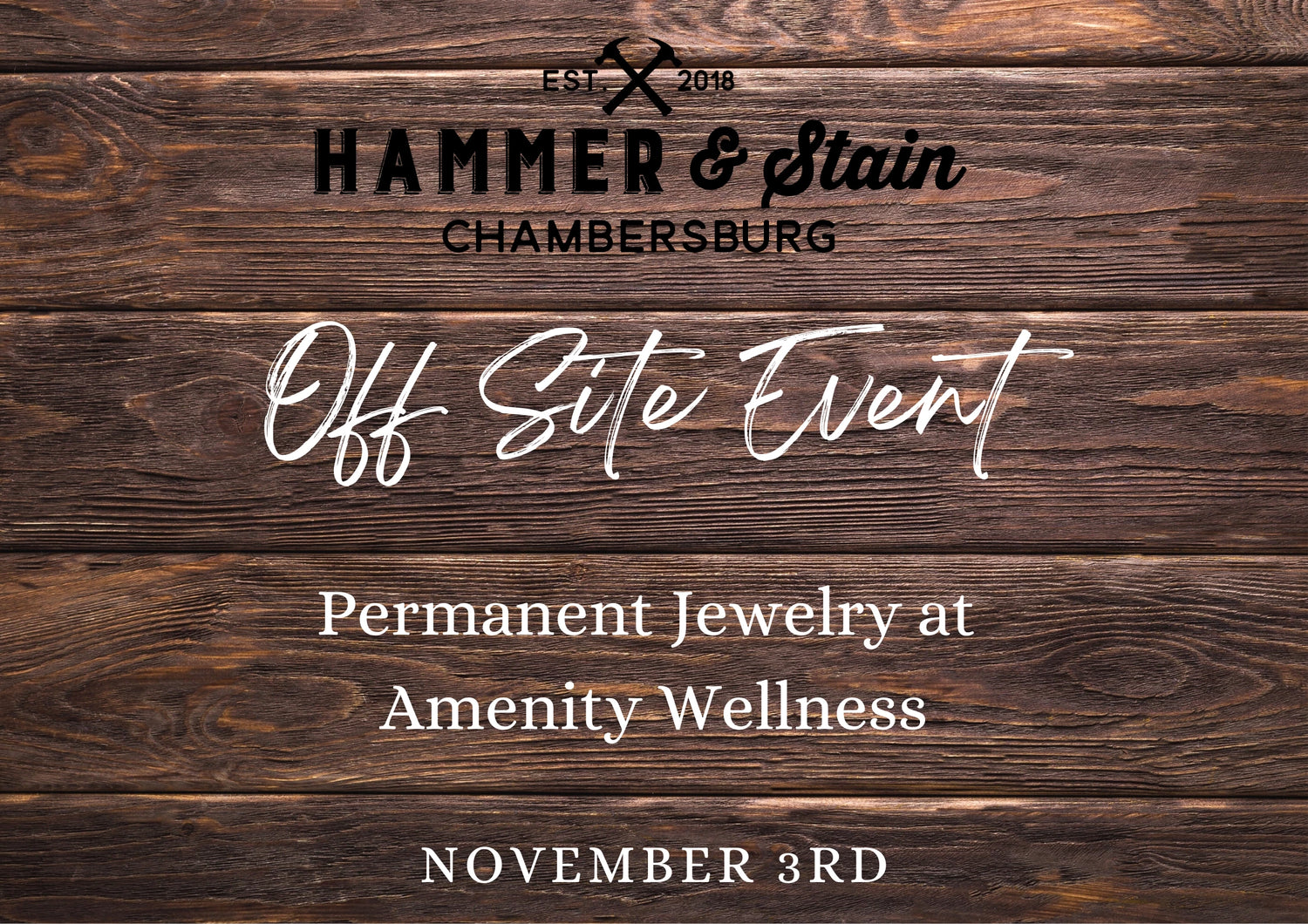 11/03/23 Amenity Wellness Permanent Jewelry Pop Up 4p-7p