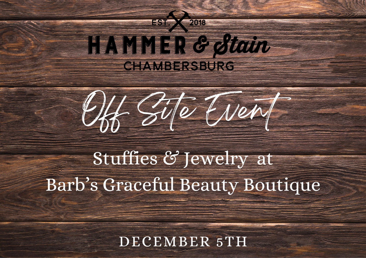 12/05/23 Stuffies & Permanent Jewelry at Barb's Graceful Beauty Boutique 4p-7p