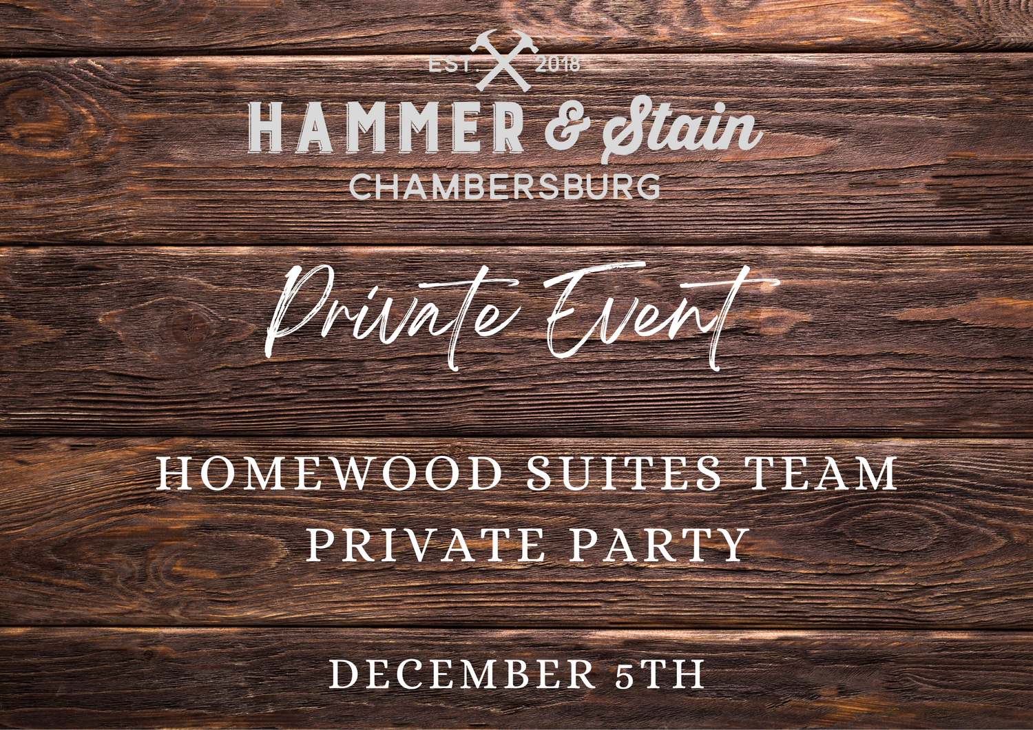 12/5/24 Homewood Suites Team Private Party 2pm