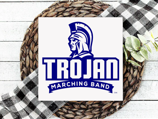 Trojan Marching Band Square Signs-In Studio Workshop