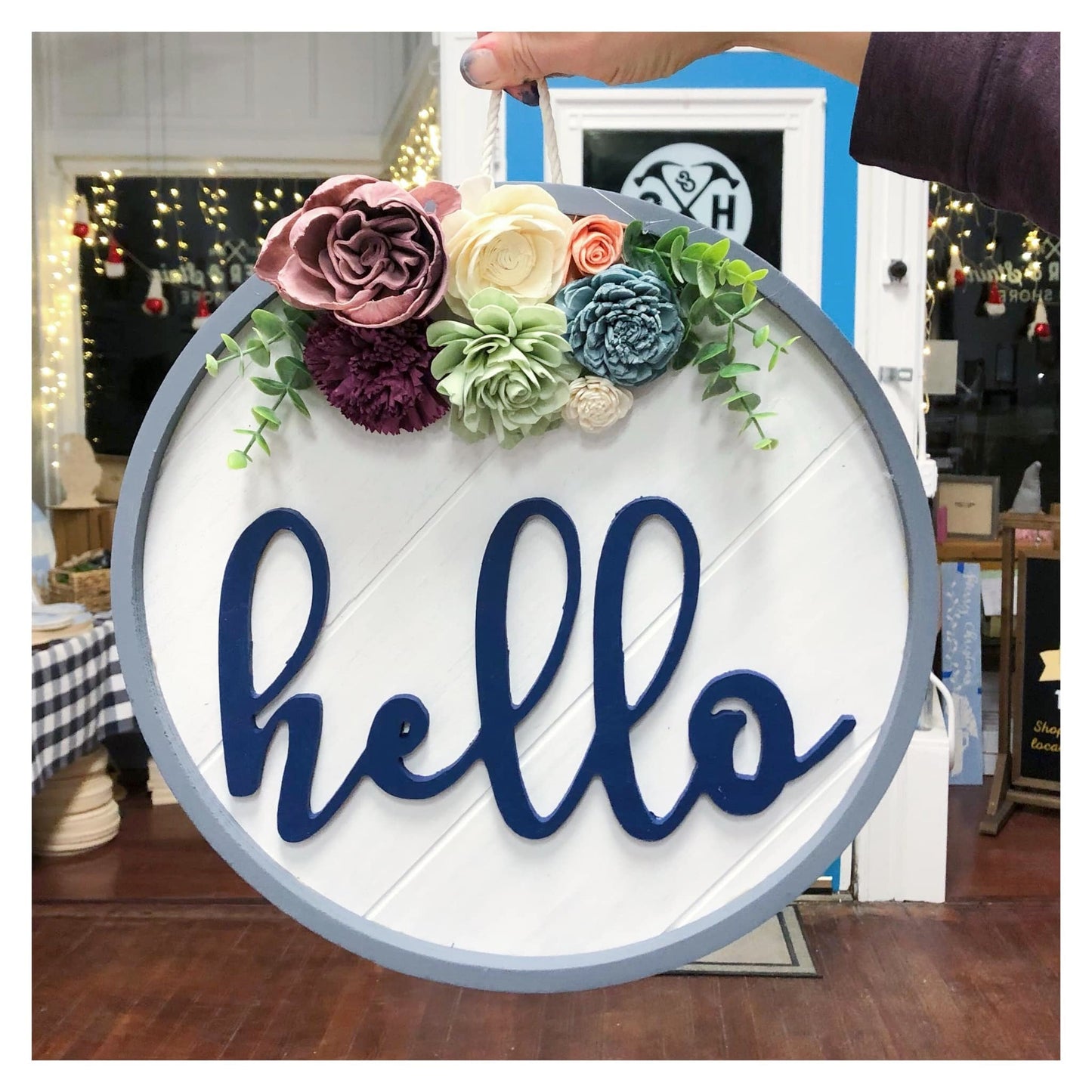 3D Hello Door Hanger $55