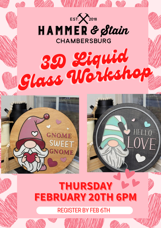 02/20/25 3D Liquid Glass Workshop 6pm