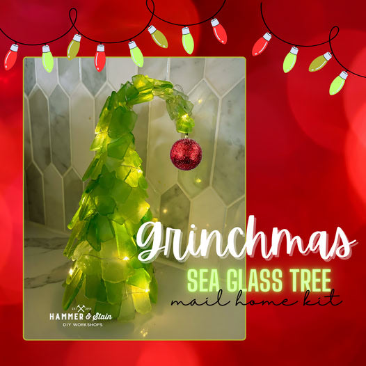 Create at HOME Grinchmas Sea Glass Tree Kits