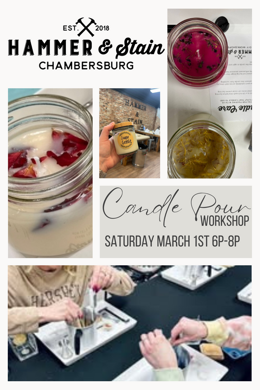 03/01/25 Candle Pour Workshop 6pm