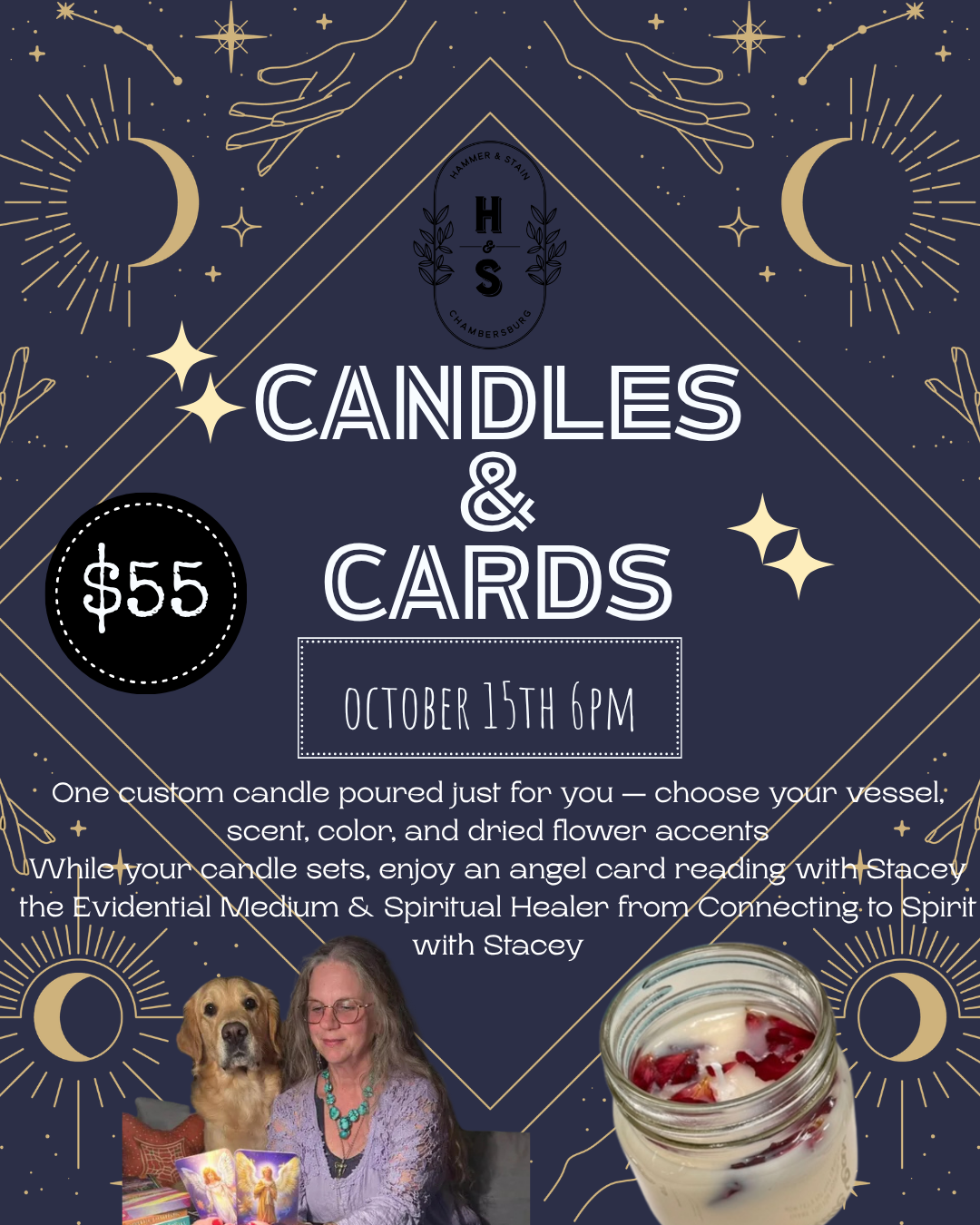 10/15/26 Candles & Cards Workshop 6pm
