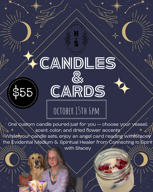 10/15/26 Candles & Cards Workshop 6pm