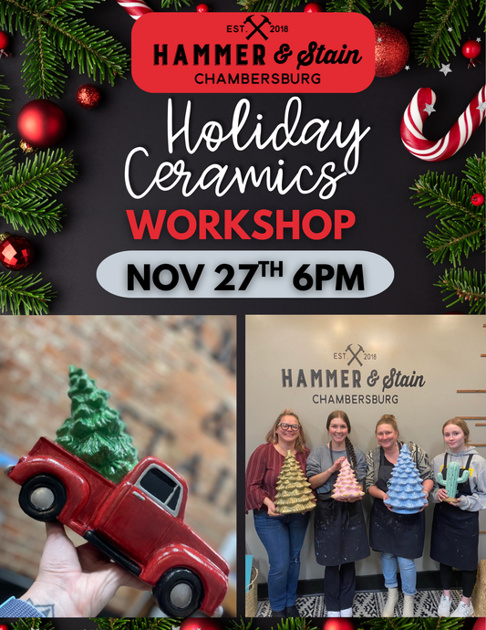 11/27/26 Vintage Holiday Ceramics Workshop 6pm
