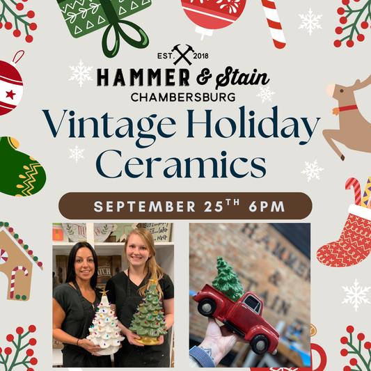 09/25/25 Vintage Holiday Ceramics Workshop 6pm