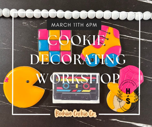 03/11/26 🍪 80’s Cookie Decorating Class & Trivia Night with Beehive Cookie Co 6pm