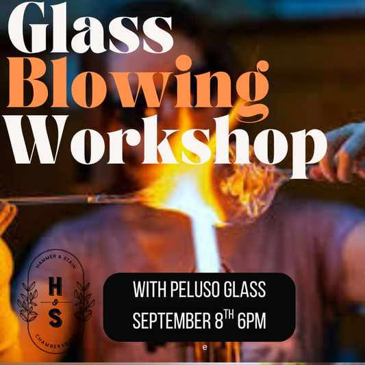 09/08/26 Pumpkin Glass Blowing Workshop with Peluso Glass 6pm