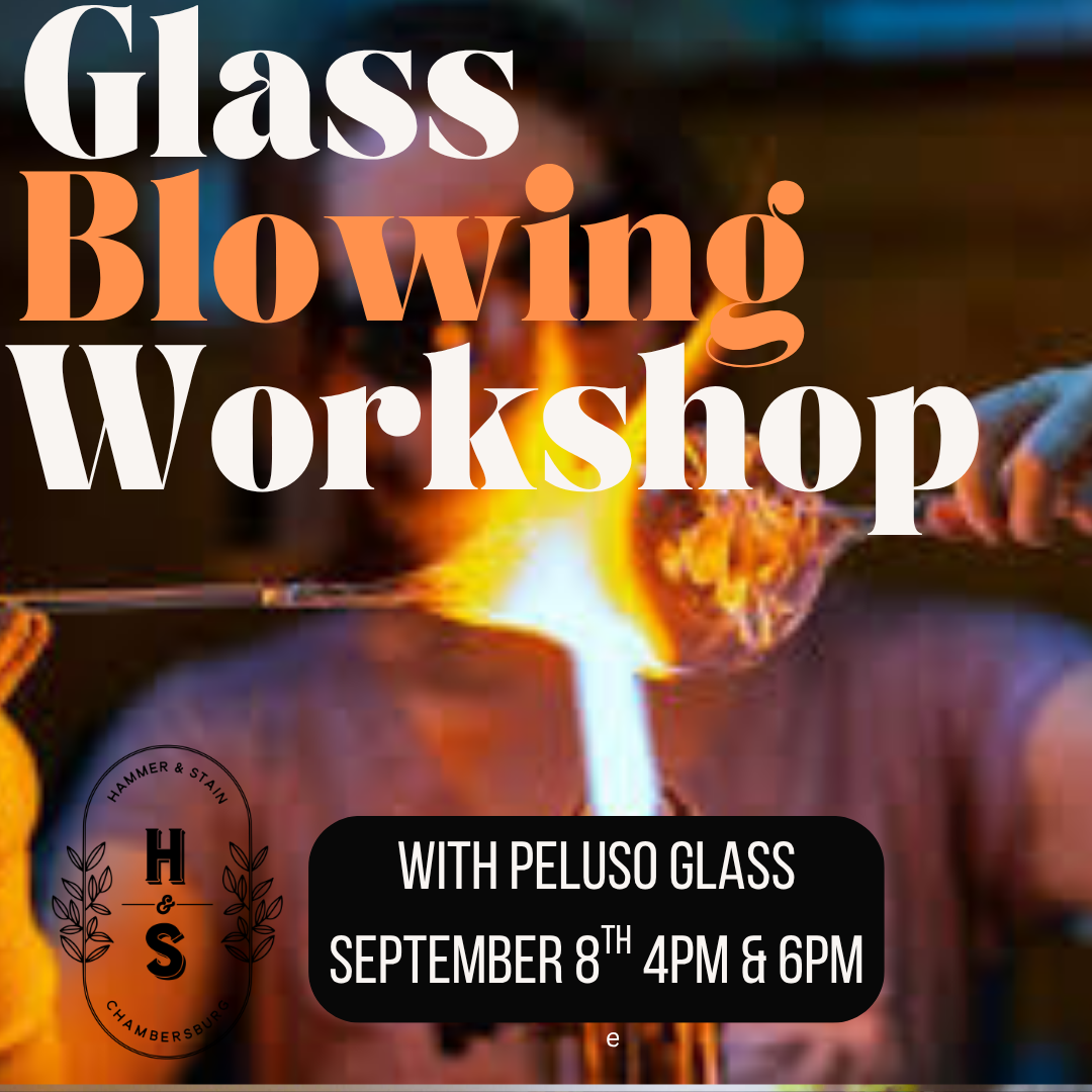 09/08/26 Pumpkin Glass Blowing Workshop with Peluso Glass 4pm & 6pm