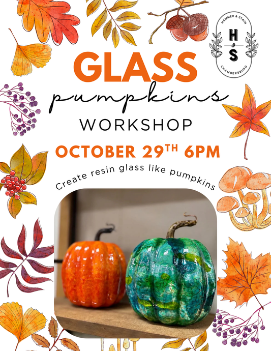 10/29/26 Glass Pumpkins Workshop 6pm