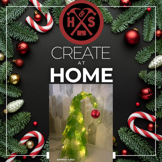 Create at HOME Grinchmas Sea Glass Tree Kits