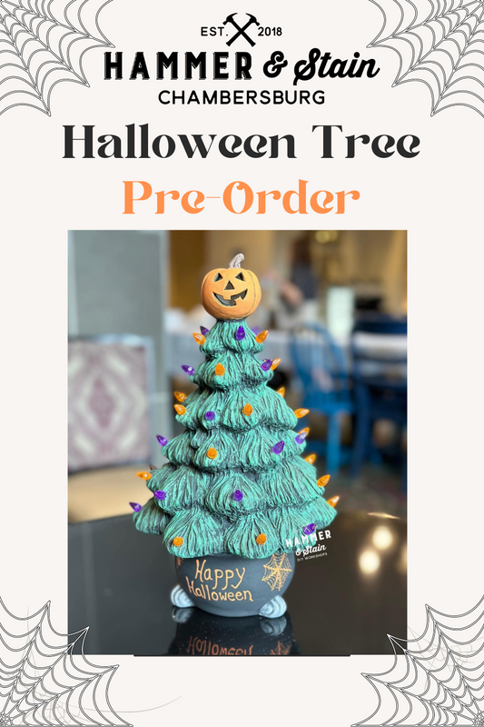 PRE ORDER- Halloween Light Up Tree- $68