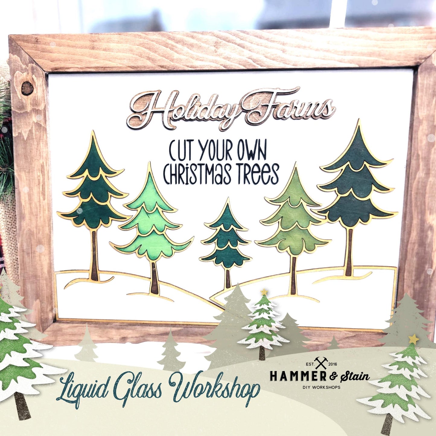 0 Collection Holiday 3D Liquid Glass Workshop - Renee