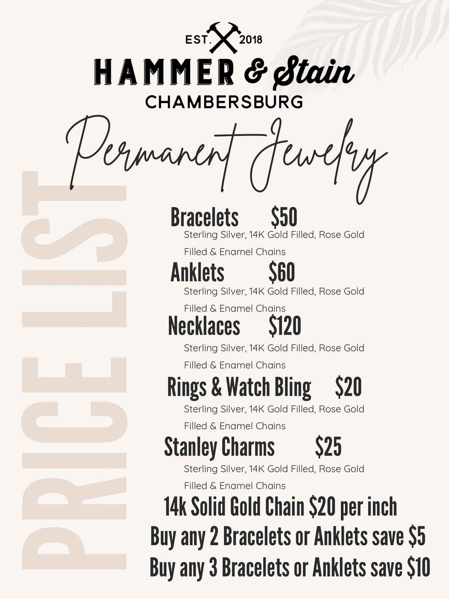 07/25/26 Dog Days of Summer- Tattoo, Coffee & Permanent Jewelry Event 10am-4pm