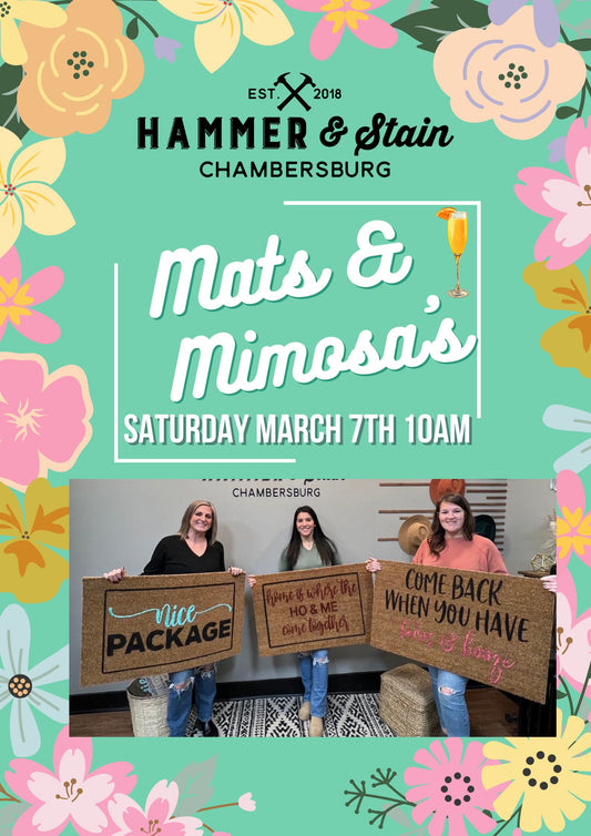 03/07/26 Mats & Mimosas Workshop 6pm