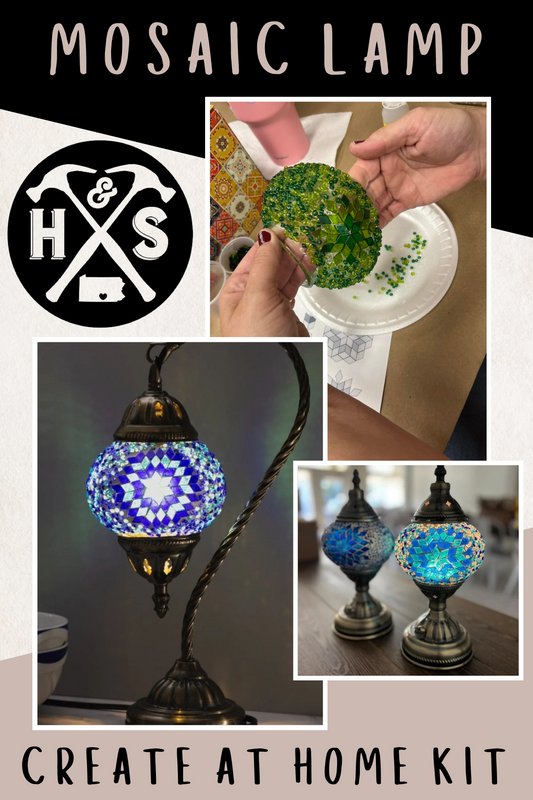 Create at HOME Mosaic Lamp Kits