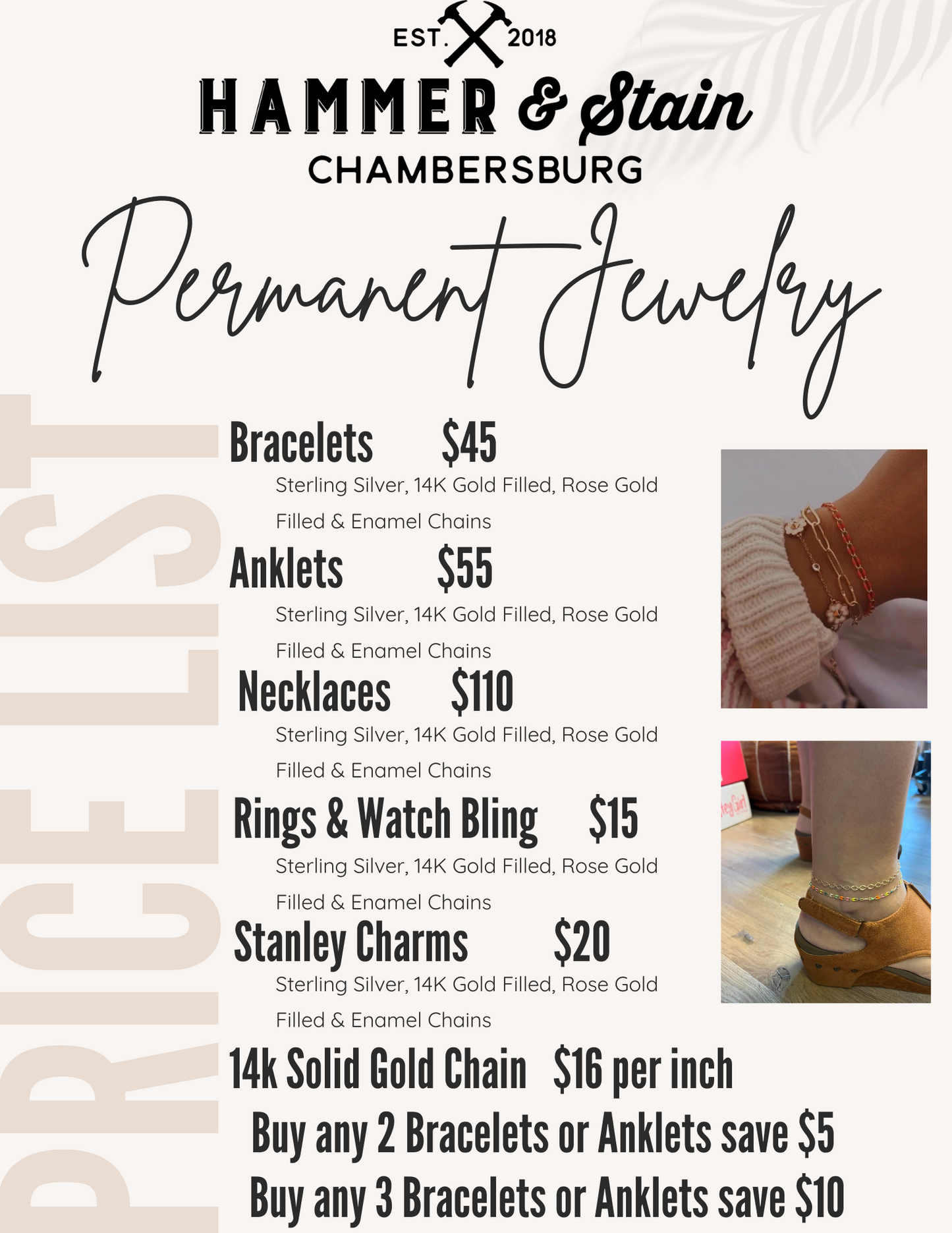 05/17/24 Permanent Jewelry at Hidden Key Brewing Co 5p-8p