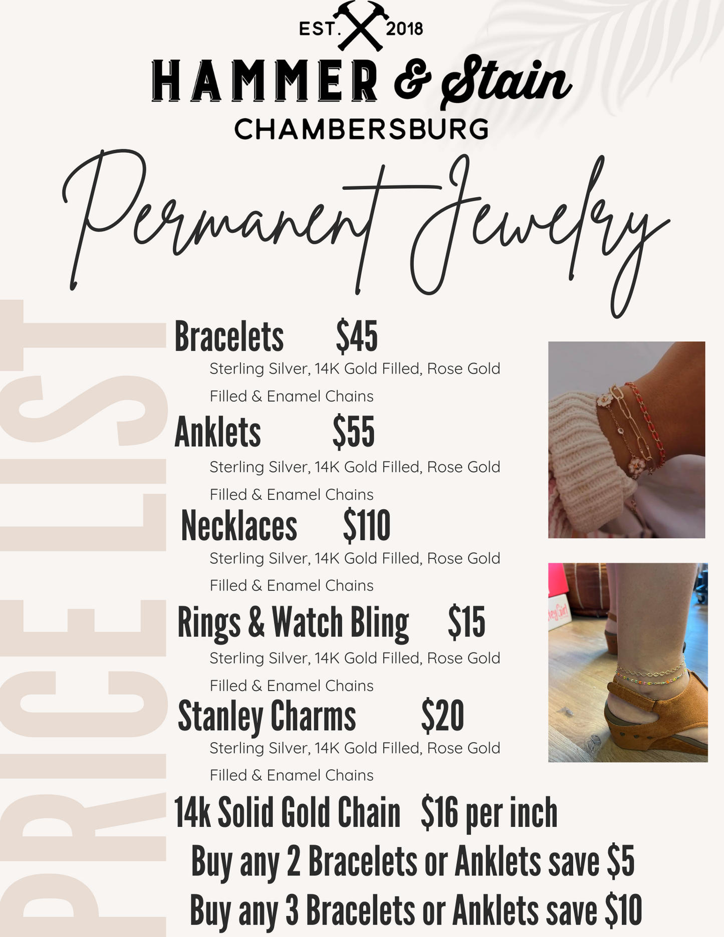 12/28/24 Pour & Pour Ladie's Night with Permanent Jewelry 6p