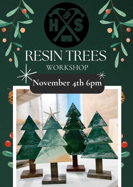 11/04/24 Resin Pour Christmas Trees 6pm