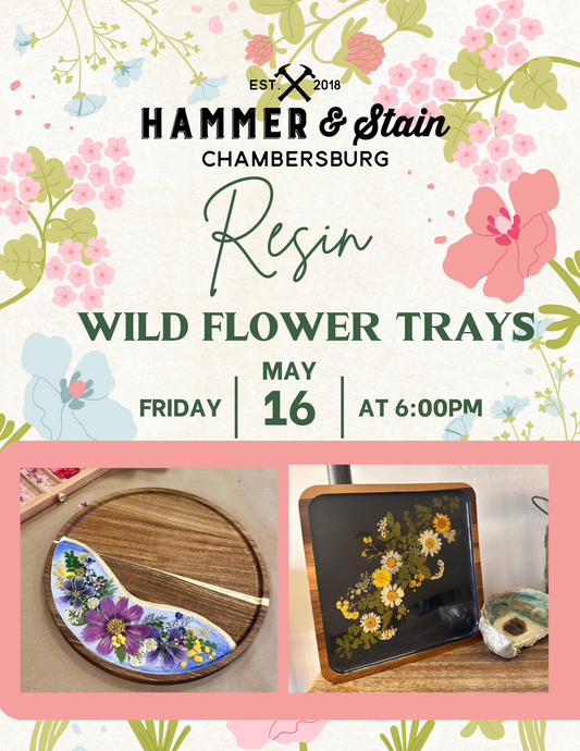 Collection Resin Wildflower Tray Workshop